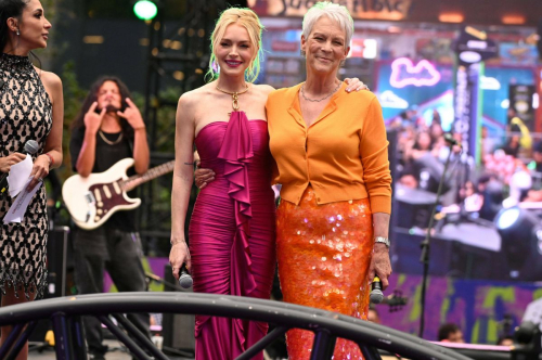 Jamie Lee Curtis and Lindsay Lohan at Freakier Friday July 2025 4