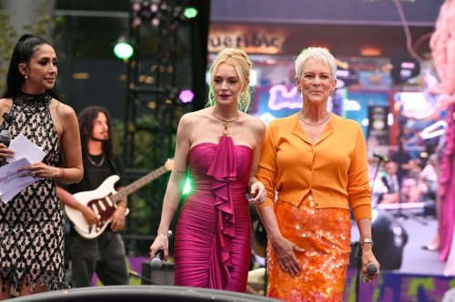 Jamie Lee Curtis and Lindsay Lohan at Freakier Friday July 2025 6