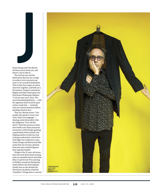 Jenna Ortega joins Tim Burton for THR cover, July 2025 7