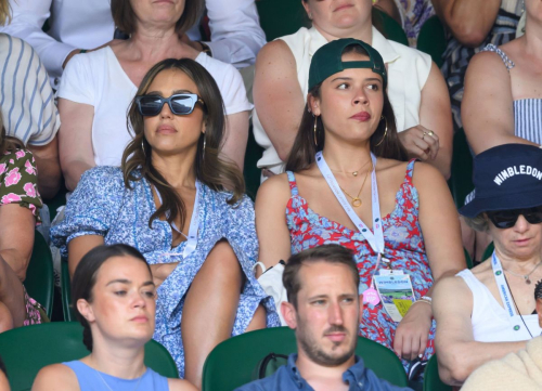 Jessica Alba at Evian VIP Suite at Wimbledon, June 2025 1