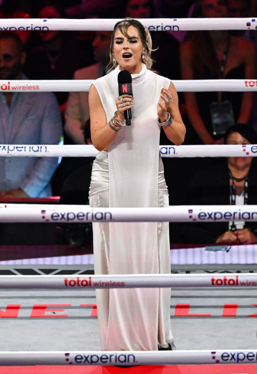 JoJo Levesque Sings Anthem at MSG Fight, July 2025
