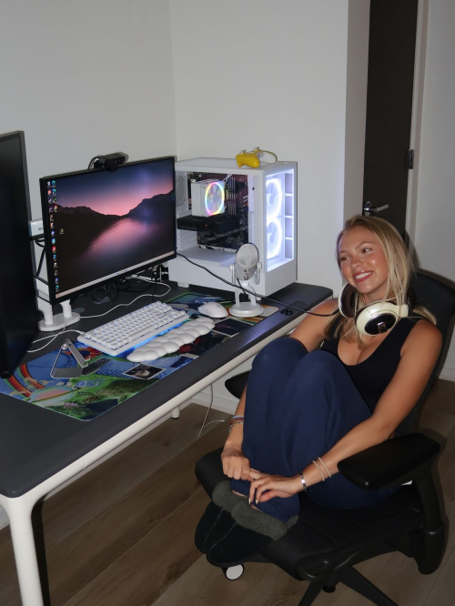 Jordyn Jones Epic Desk mat campaign, July 2025