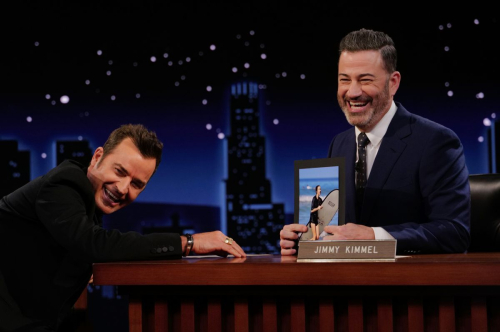 Justin Theroux on Jimmy Kimmel Live, February 2025 5