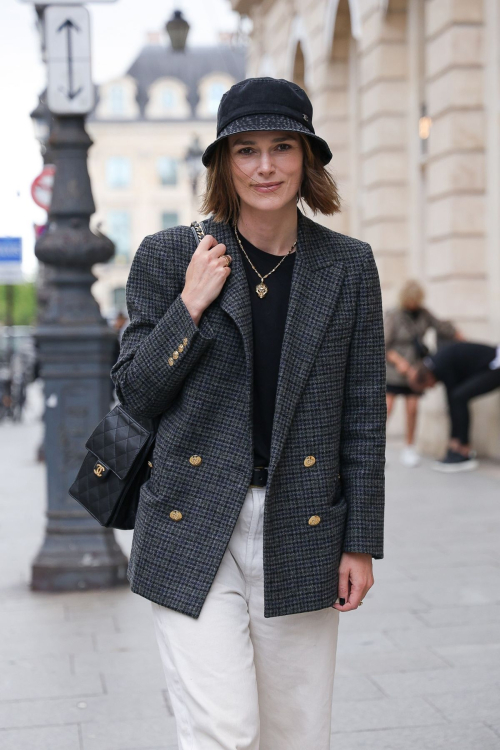 Keira Knightley out in Paris city, July 2025 4