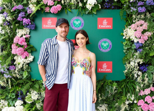 Lily Collins at Wimbledon London, July 2025 2