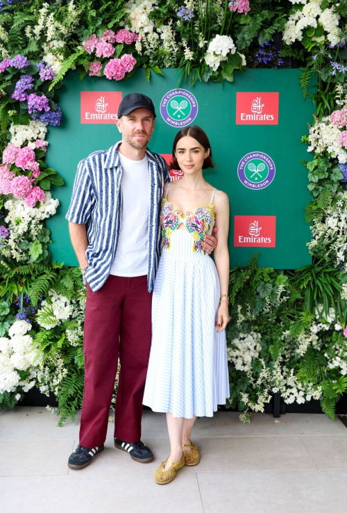 Lily Collins at Wimbledon London, July 2025 3