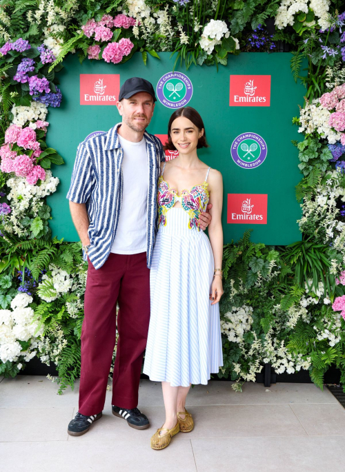 Lily Collins at Wimbledon London, July 2025 5