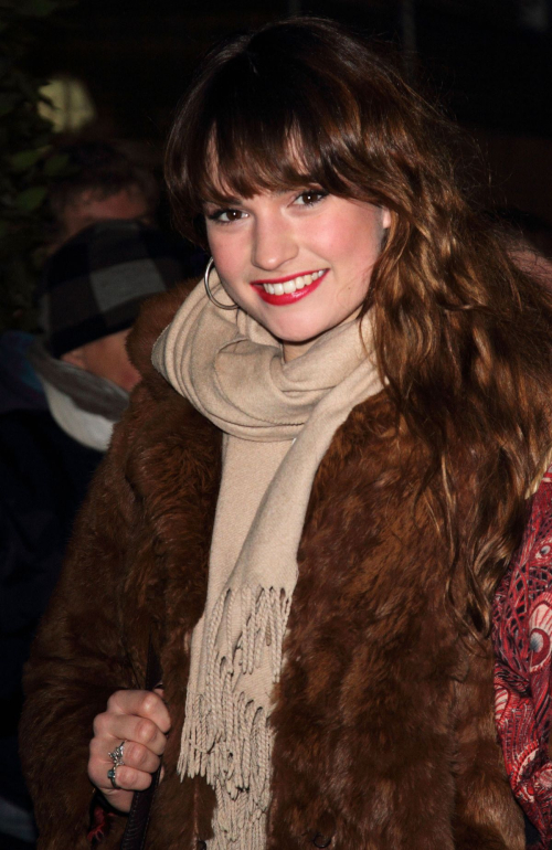 Lily James at English National Ballet December 2012 5