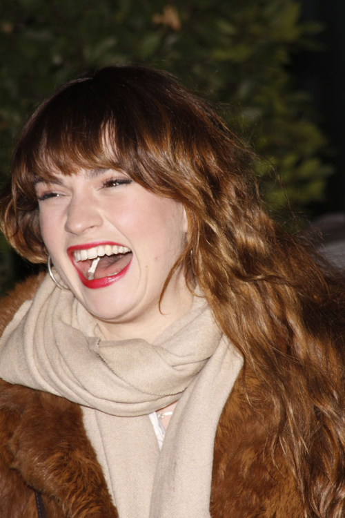 Lily James at English National Ballet December 2012 6