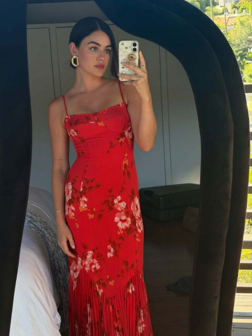 Lucy Hale Relaxed Instagram Upload, July 2025