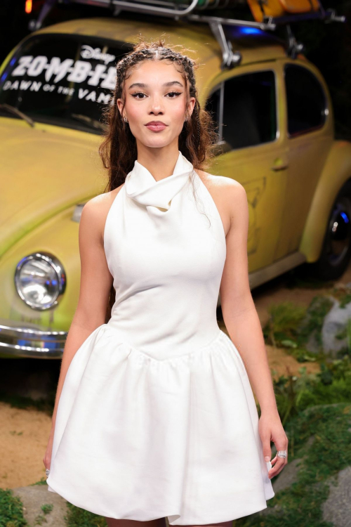 Malia Baker at Zombies 4 movie event, July 2025