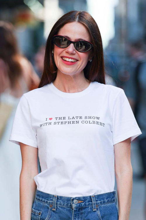 Molly Gordon at Late Show with Colbert July 2025 1