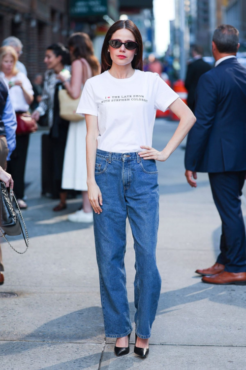 Molly Gordon at Late Show with Colbert July 2025 2