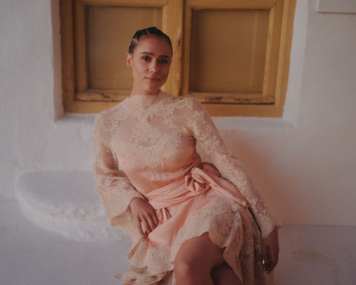 Nathalie Emmanuel models for Zimmerman, 2025 1