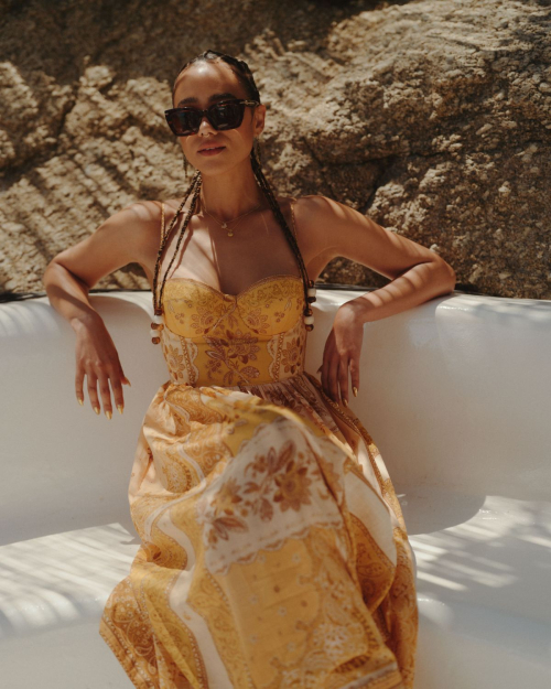 Nathalie Emmanuel models for Zimmerman, 2025 4