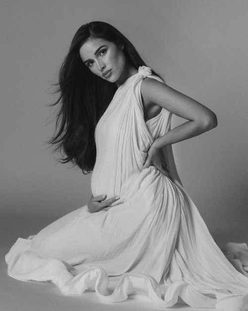 Olivia Culpo black and white shoot, March 2025