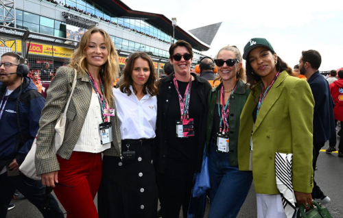 Olivia Wilde and Felicity Jones at F1 Grand Prix, July 2025 1