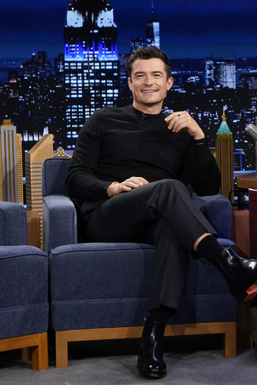 Orlando Bloom on Tonight Show Starring Jimmy Fallon, June 2025