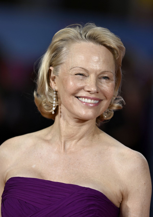 Pamela Anderson at Naked Gun premiere in London 2