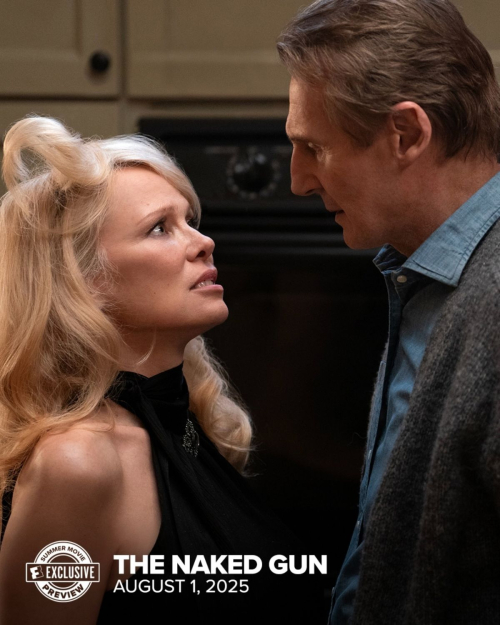 Pamela Anderson for Entertainment Weekly Naked Gun Promos, July 2025 6