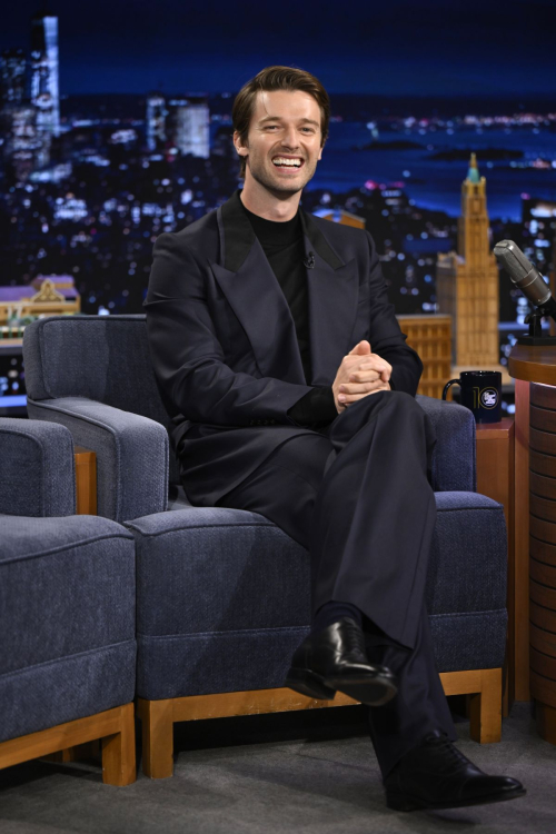Patrick Schwarzenegger on Jimmy Fallon, April 2025 1
