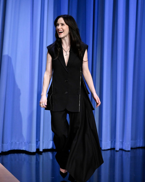 Rachel Brosnahan on Jimmy Fallon Tonight Show, Jul 2025 9
