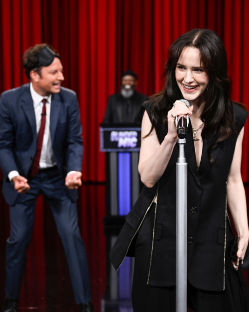 Rachel Brosnahan on Jimmy Fallon Tonight Show, Jul 2025 5