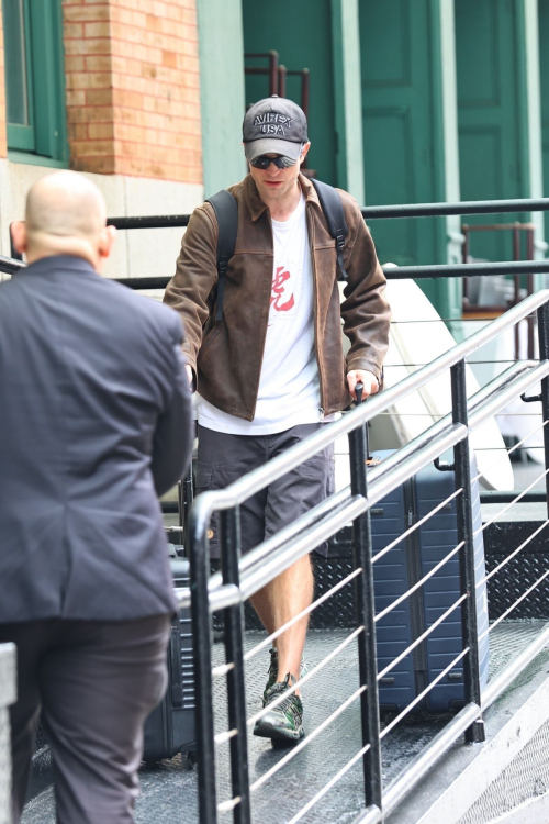Robert Pattinson out in New York City, June 2025 5