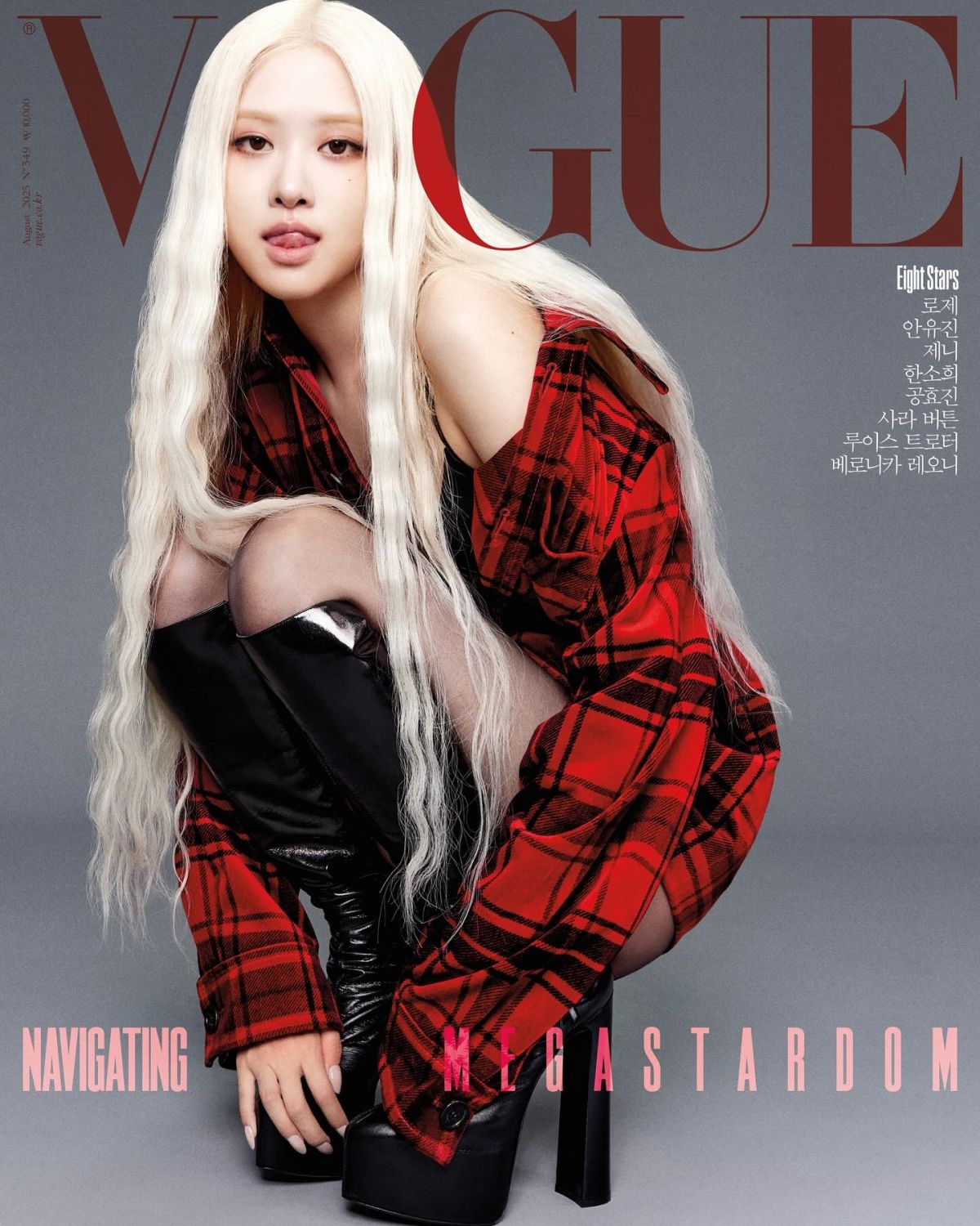 Rose captivates in Vogue Korea editorial, August 2025
