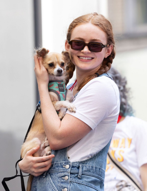 Sadie Sink at Broadway Barks Adoption Event, July 2025 3