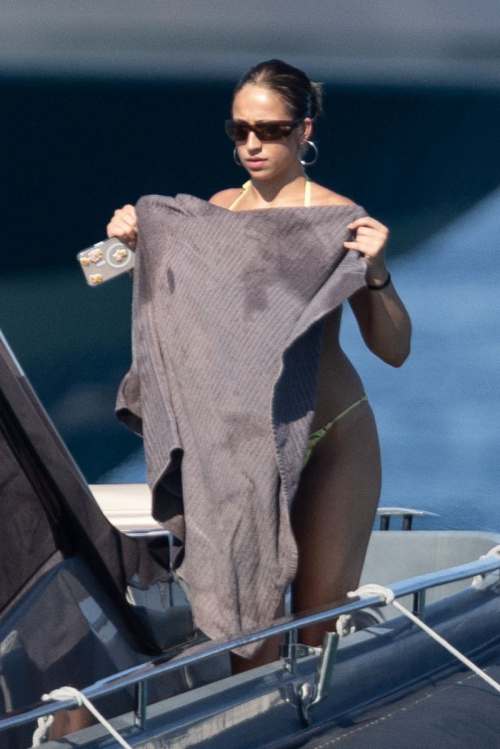Tate McRae in Bikini on Yacht in St. Tropez, July 2025 8