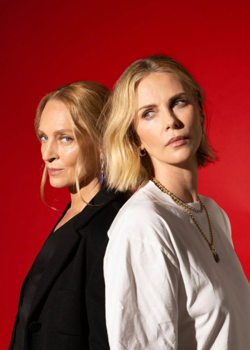 Uma Thurman and Charlize Theron for NY Times, 2025 3