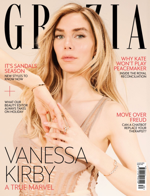 Vanessa Kirby graces Grazia UK cover, Aug 2025