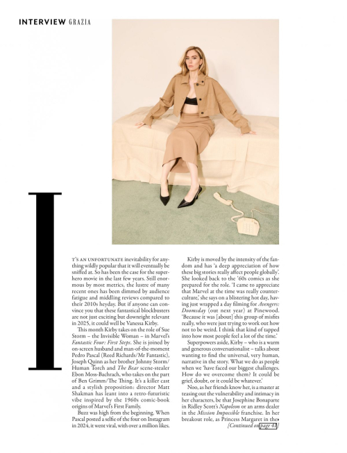 Vanessa Kirby graces Grazia UK cover, Aug 2025 5
