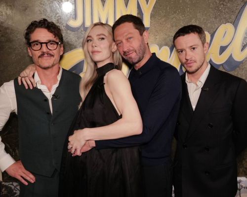 Vanessa Kirby pregnant on Kimmel Live, July 2025