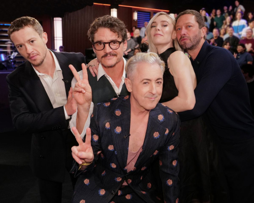 Vanessa Kirby pregnant on Kimmel Live, July 2025 1