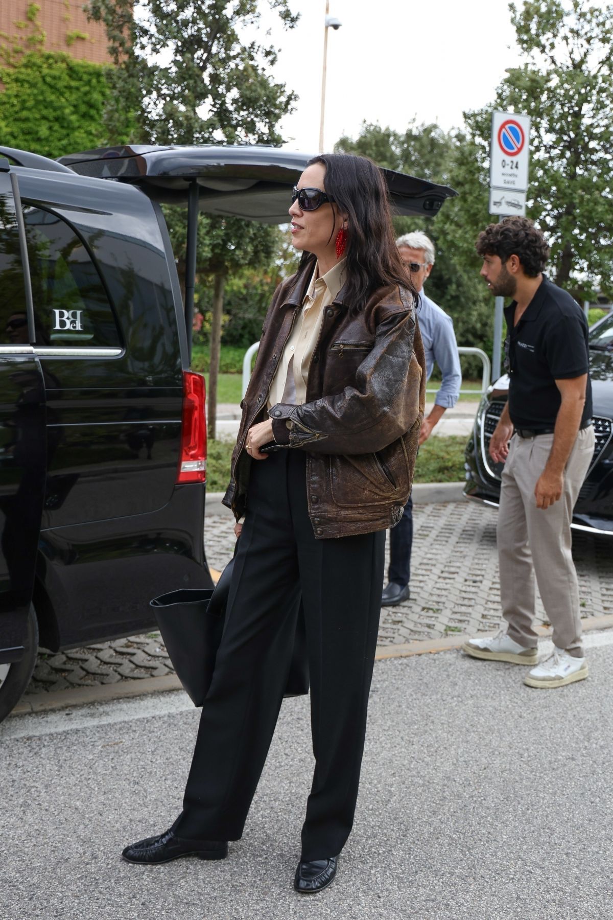 Alexa Chung arrives in Venice for Film Festival, August 2025
