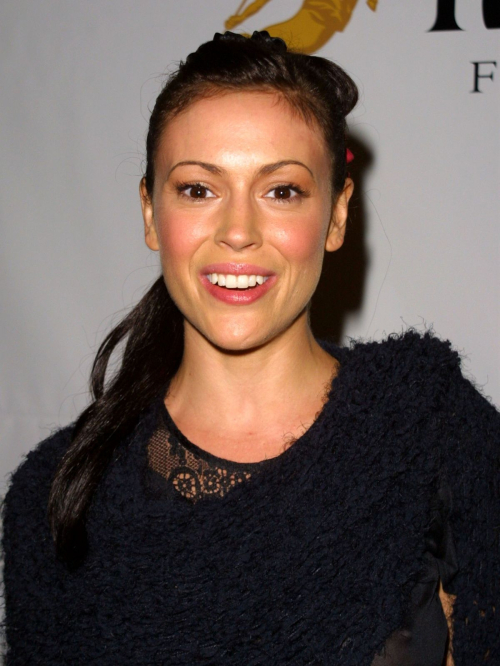 Alyssa Milano at Usher Birthday Party Masquerade, 2002 1