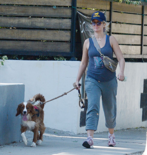 Anna Camp dog walk LA, August 2025