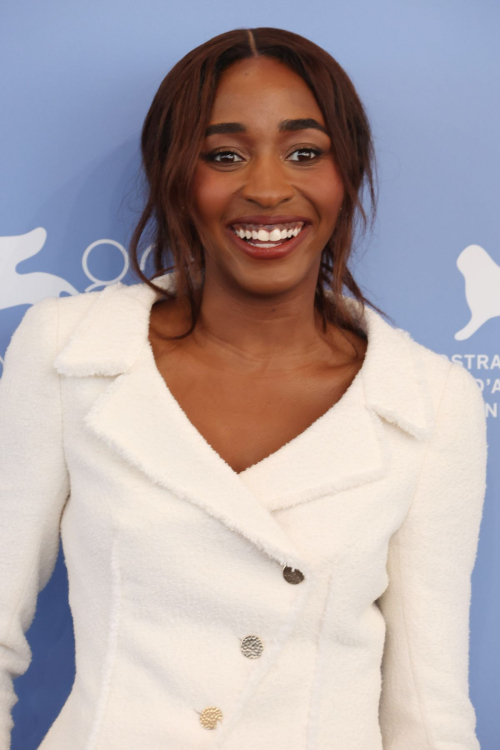 Ayo Edebiri at After The Hunt photocall Venice, August 2025