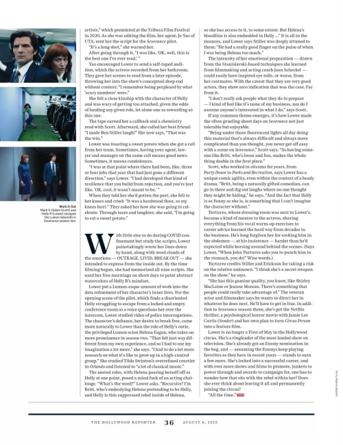 Britt Lower Hollywood Reporter Feature, August 2025 2