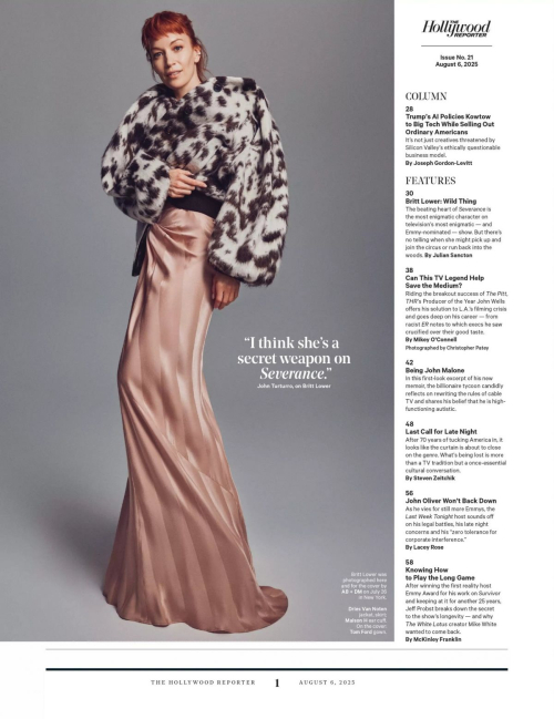 Britt Lower Hollywood Reporter Feature, August 2025 7