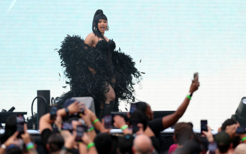 Cardi B at SummerSlam MetLife Stadium, August 2025