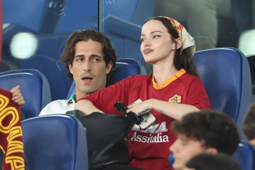 Dove Cameron and Damiano David at Serie A opener, August 2025 9