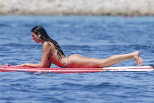 Dua Lipa in Bikini Paddleboard Yoga Ibiza, August 2025 1