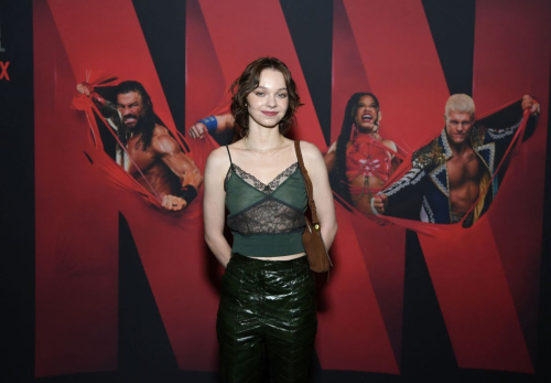 Emma Myers at WWE Monday Night RAW in Brooklyn 6
