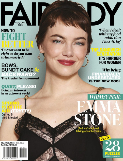 Emma Stone Fairlady Magazine, Sept/Oct 2025