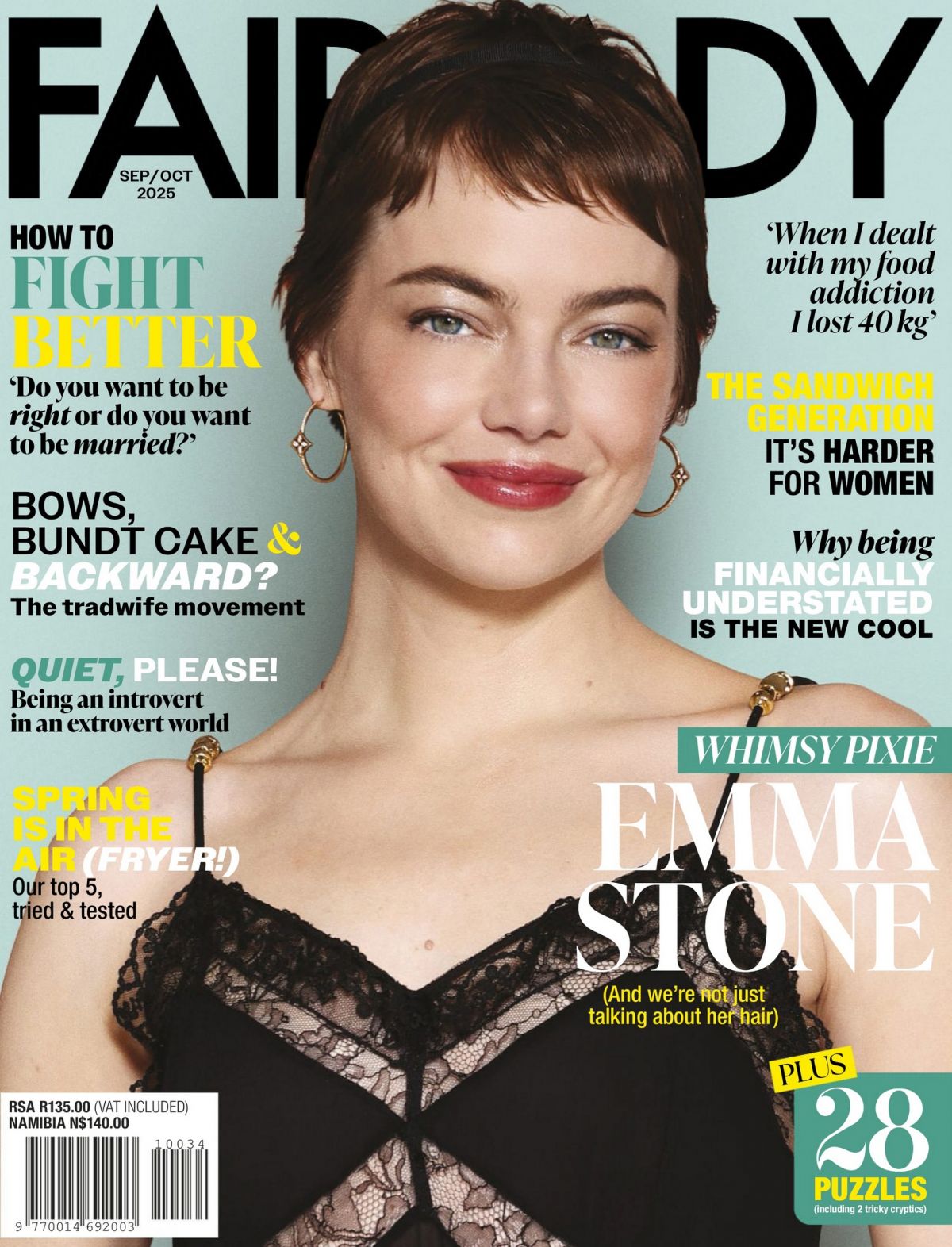 Emma Stone Fairlady Magazine, Sept/Oct 2025
