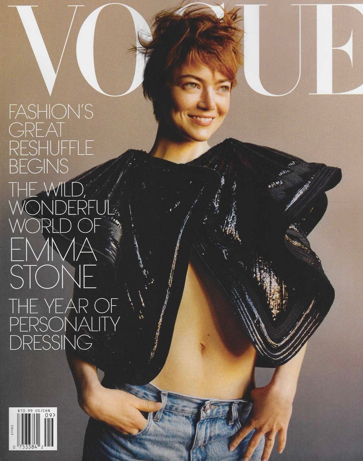 Emma Stone Vogue Magazine Cover, September 2025