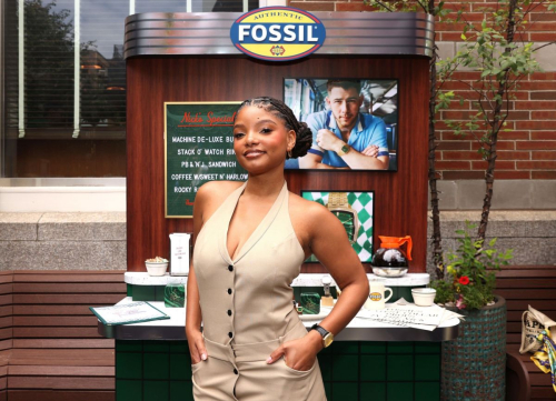 Halle Bailey Fossil dinner NYC, August 2025 1